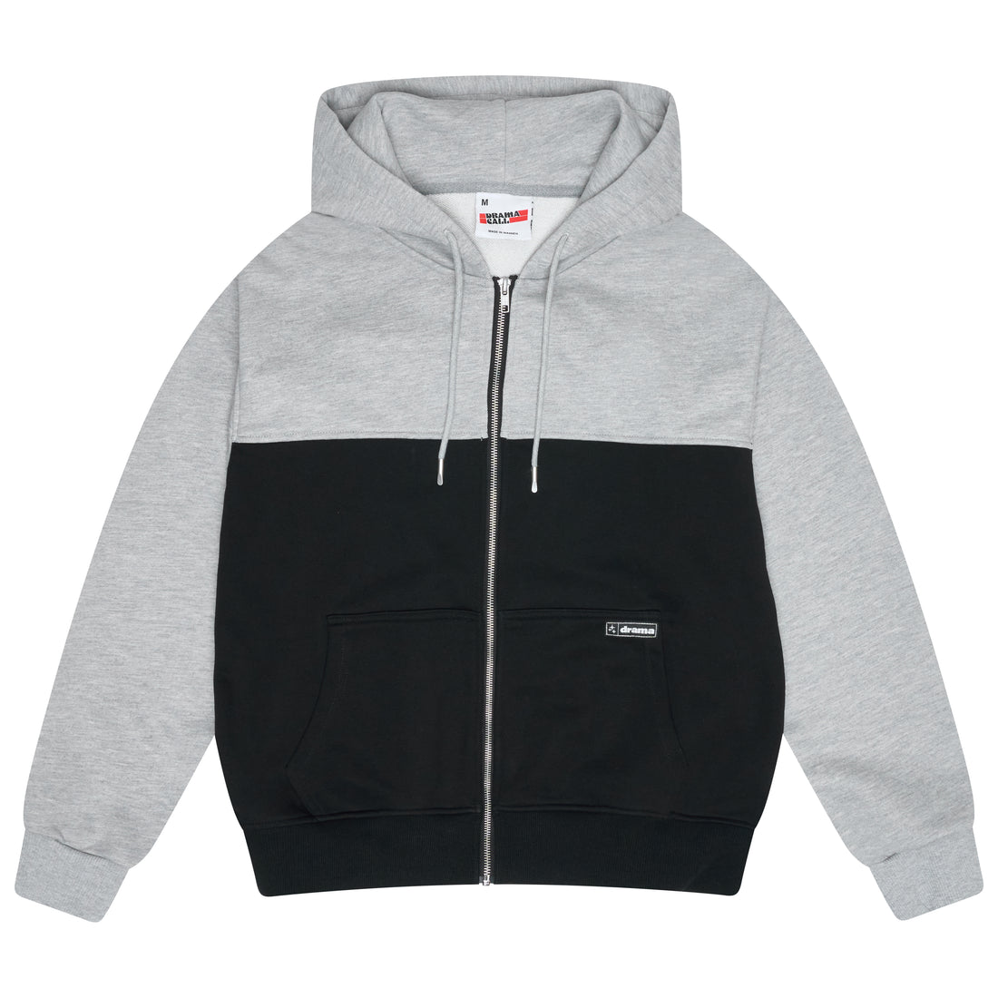 BLACK N GREY SPLIT ZIP UP