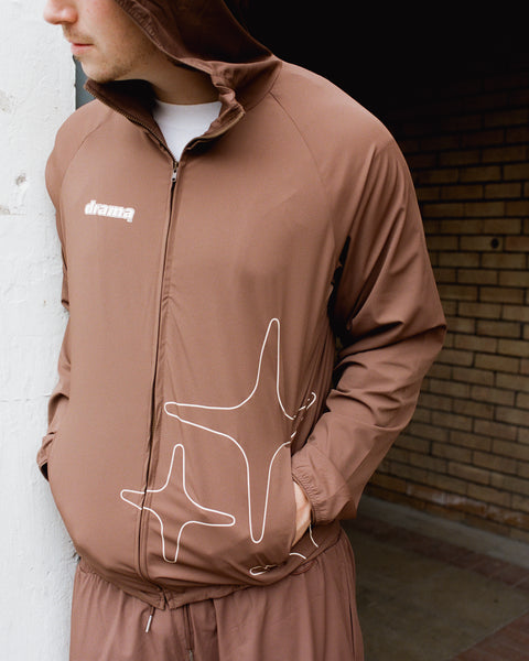 LIGHTWEIGHT NYLON SHORTS (ESPRESSO BROWN)