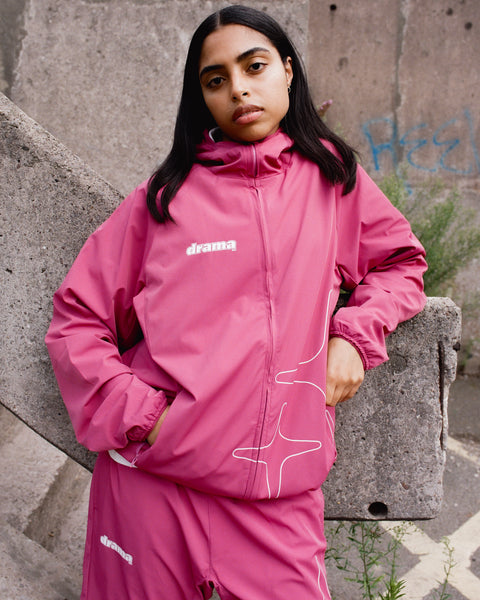 LIGHTWEIGHT NYLON JACKET (PURPLE)