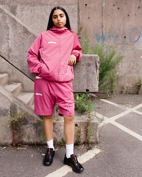 LIGHTWEIGHT NYLON JACKET (PURPLE)