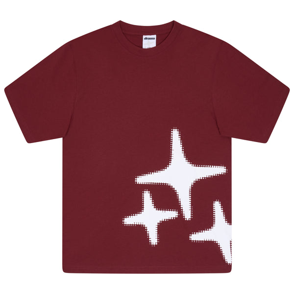 BURGUNDY 3STA TEE *NEW BLANK