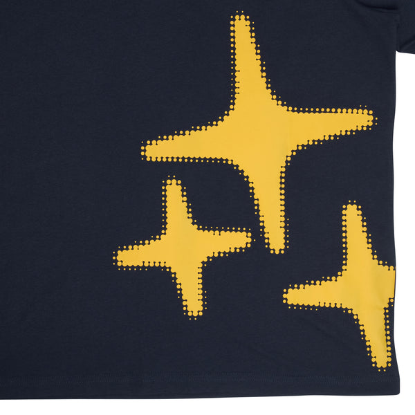 NAVY N YELLA 3STA TEE *NEW BLANK
