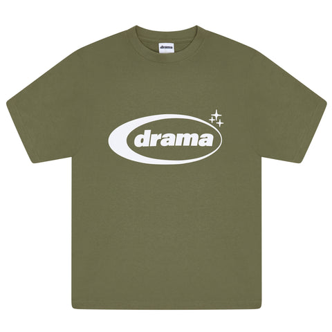 OLIVE GREEN OVAL TEE *NEW BLANK