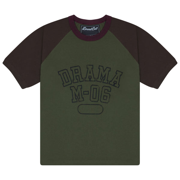 COLLEGE RAGLAN TEE (GREEN)