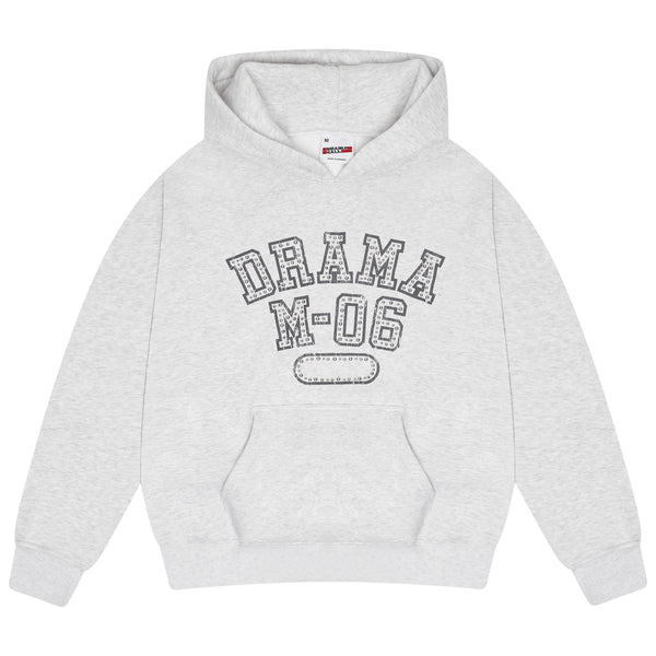 LITE GREY COLLEGE STUD HOOD
