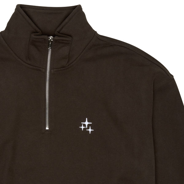 DARK BROWN STA 1/4 ZIP