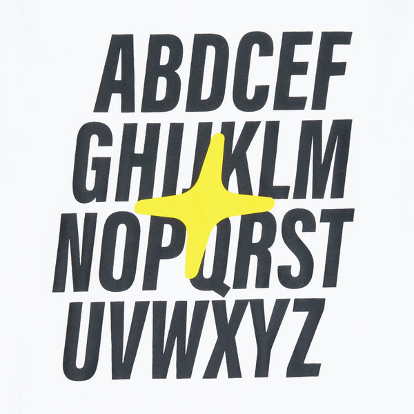 ALPHABET LONGSLEEVE TEE (WHITE)