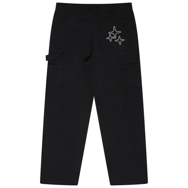 CANVAS DOUBLEKNEE STA PANTS (BLACK)