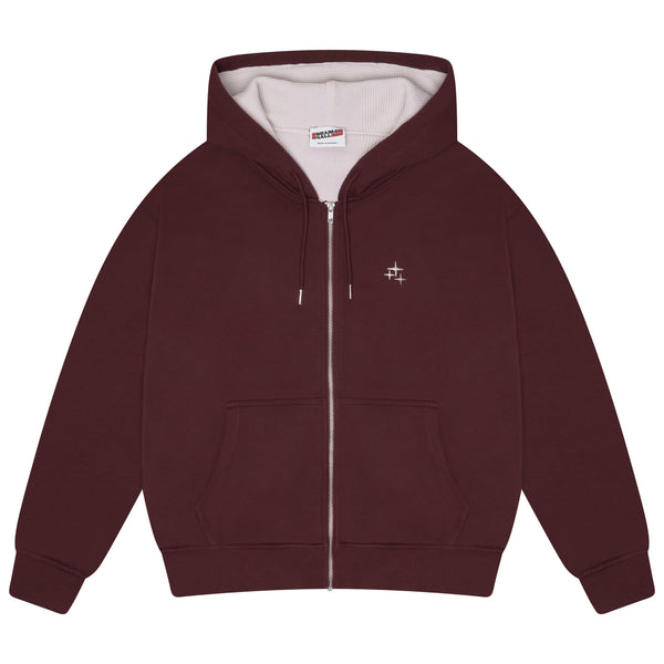 HEAVY THERMAL STA ZIP UP (BROWN)