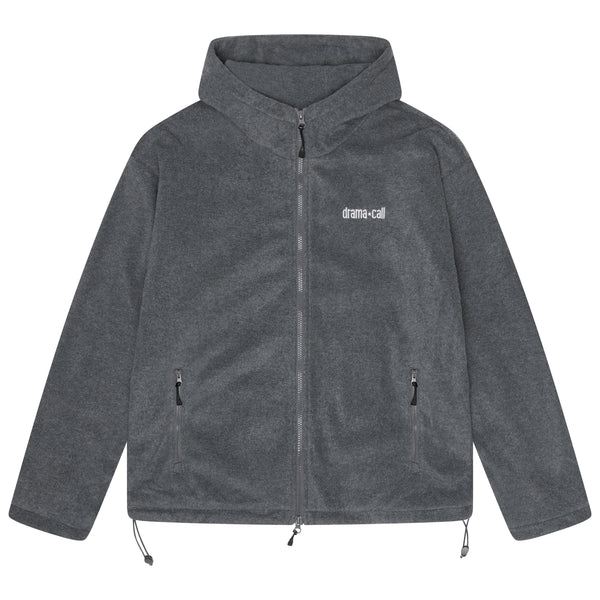 GREY HOODED FLEECE