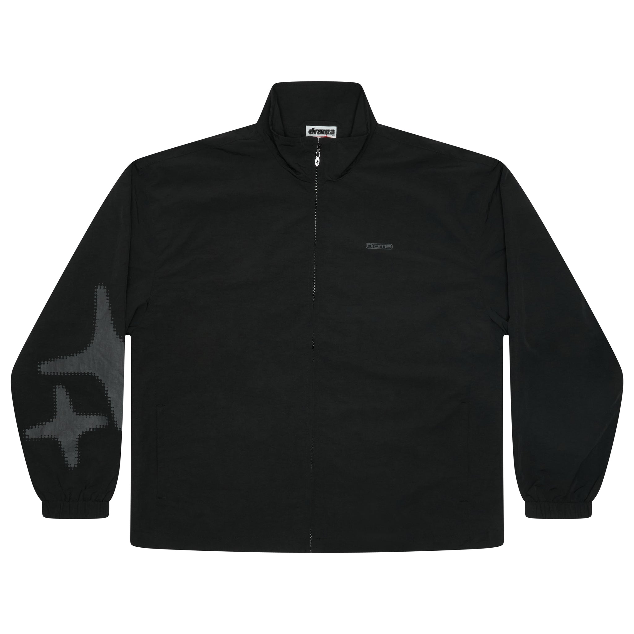 BLACK HALFTONE STA TRACK TOP