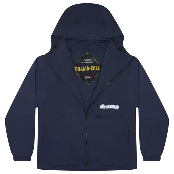 NAVY SHELL RAIN JACKET