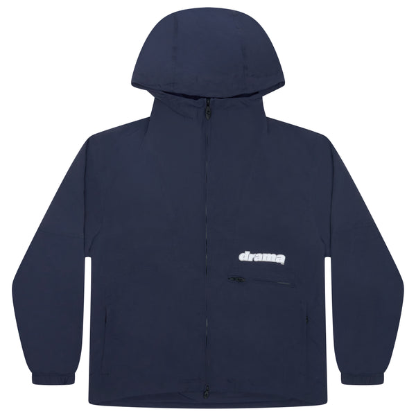 NAVY SHELL RAIN JACKET