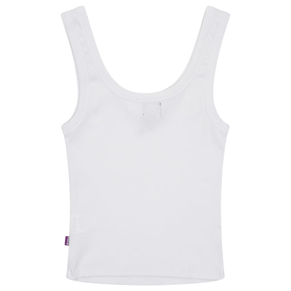 WHITE WOMENS STAR TANK VEST