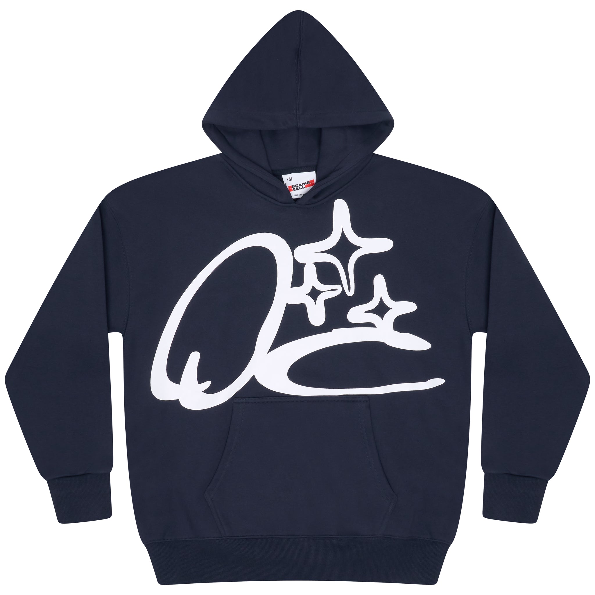 NAVY SCRIBBLE HOOD