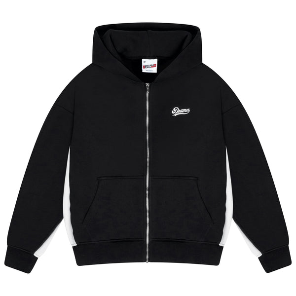 MOB BLACK SCRIPT ZIP UP HEAVY HOOD