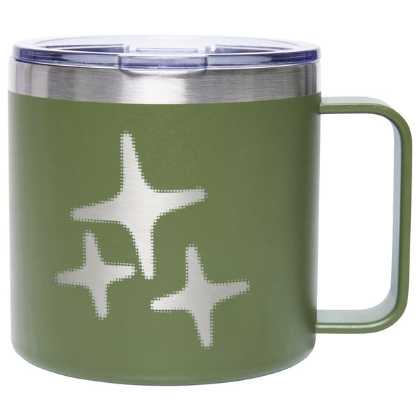 STAINLESS STEEL TRAVEL MUG (ARMY GREEN)