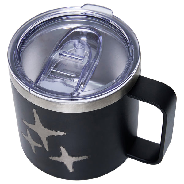 STAINLESS STEEL TRAVEL MUG (BLACK)
