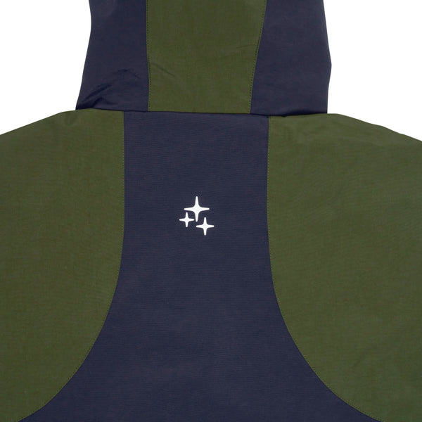 ARMY GREEN N NAVY SHELL JACKET