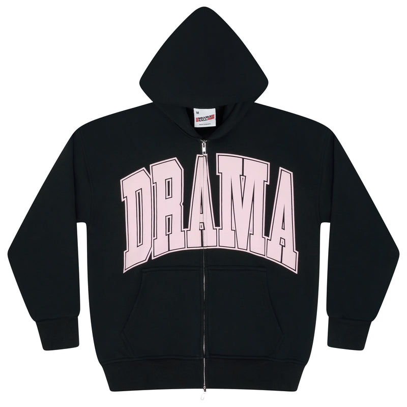 BLACK N PINK COLLEGE HEAVY ZIP UP
