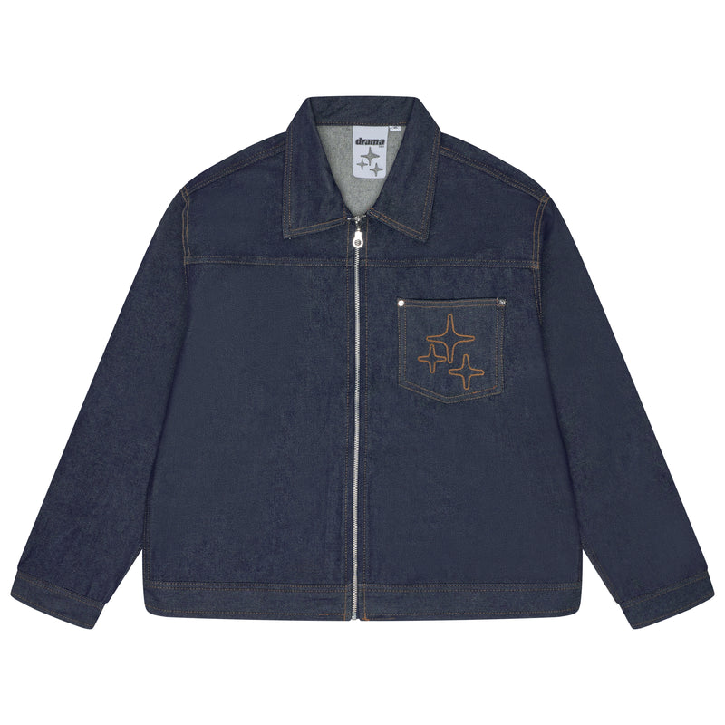 DENIM 3STA JACKET (RAW INDIGO)