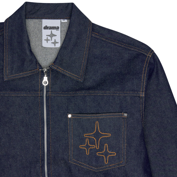 DENIM 3STA JACKET (RAW INDIGO)