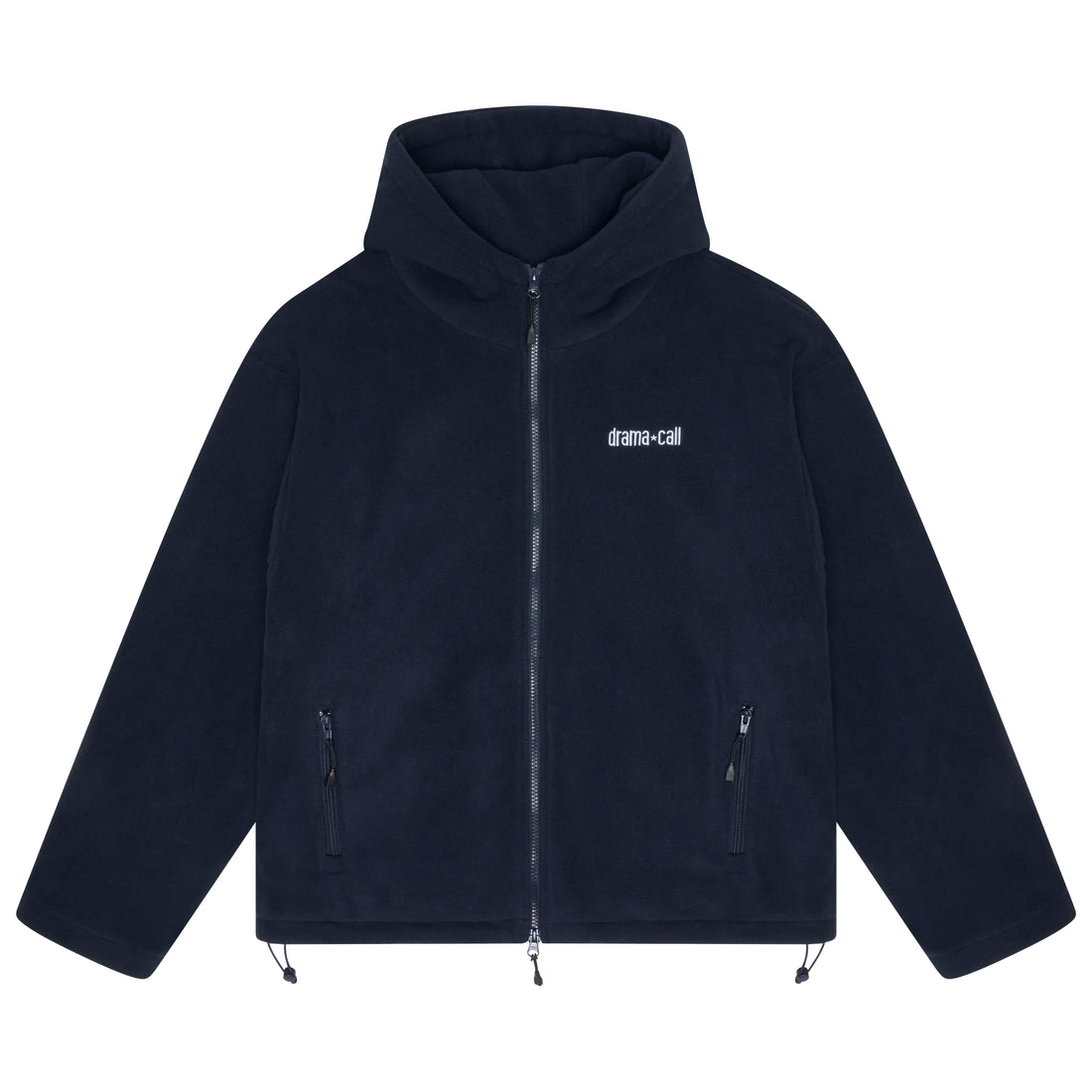 NAVY HOODED FLEECE