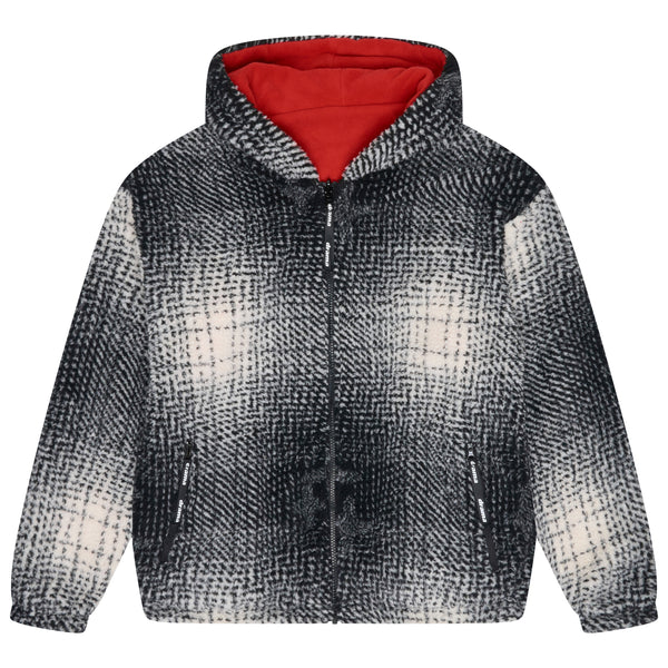 REVERSIBLE HOODED FLEECE (RED)