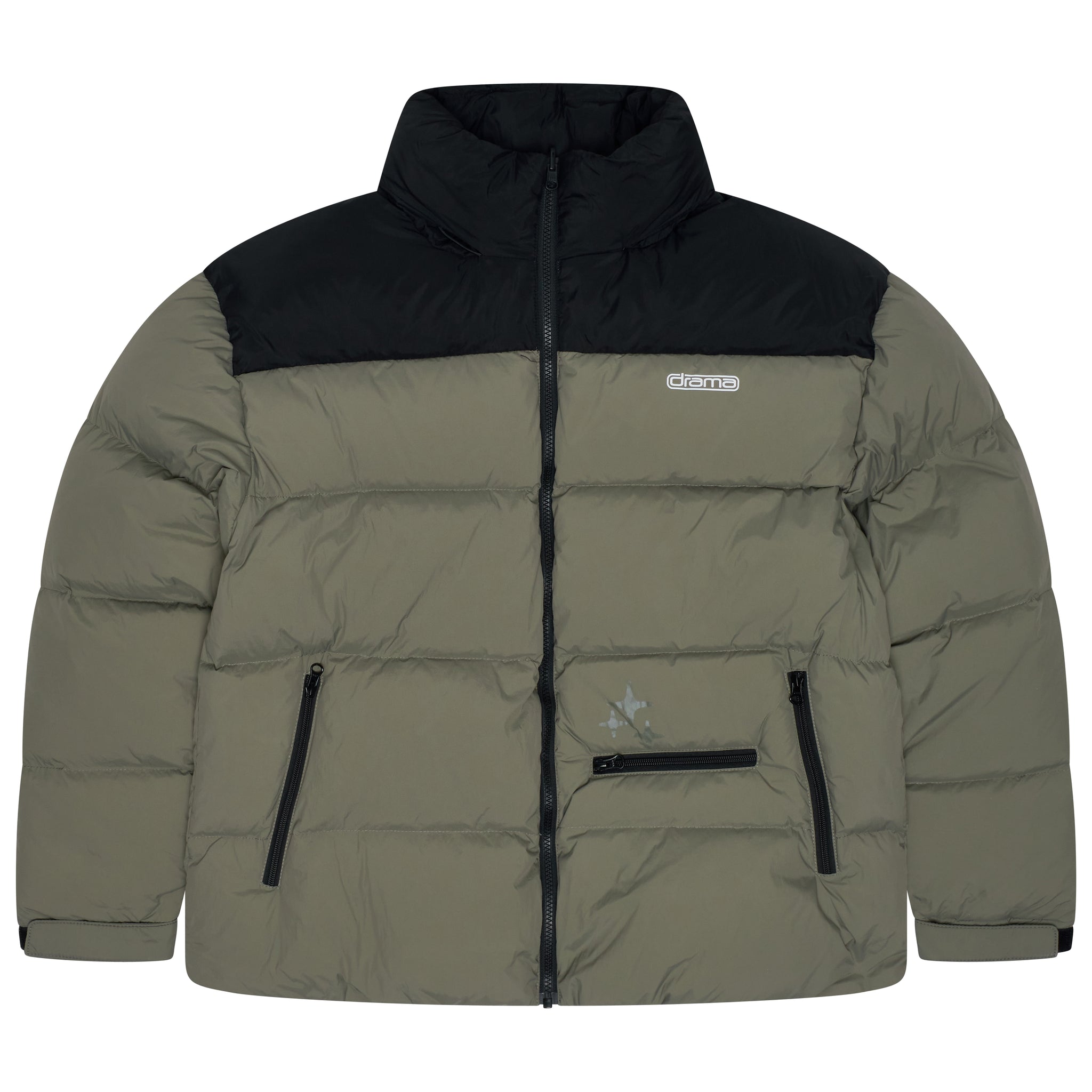 ARMY GREEN HALFTONE REVERSIBLE PUFFAH