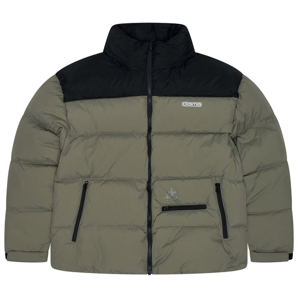 ARMY GREEN HALFTONE REVERSIBLE PUFFAH