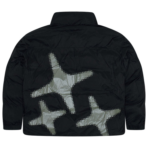 ARMY GREEN HALFTONE REVERSIBLE PUFFAH