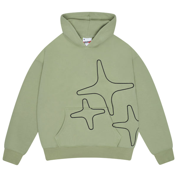SAGE GREEN 3STA STITCH HOOD