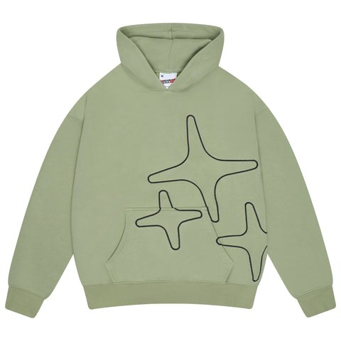 SAGE GREEN 3STA STITCH HOOD