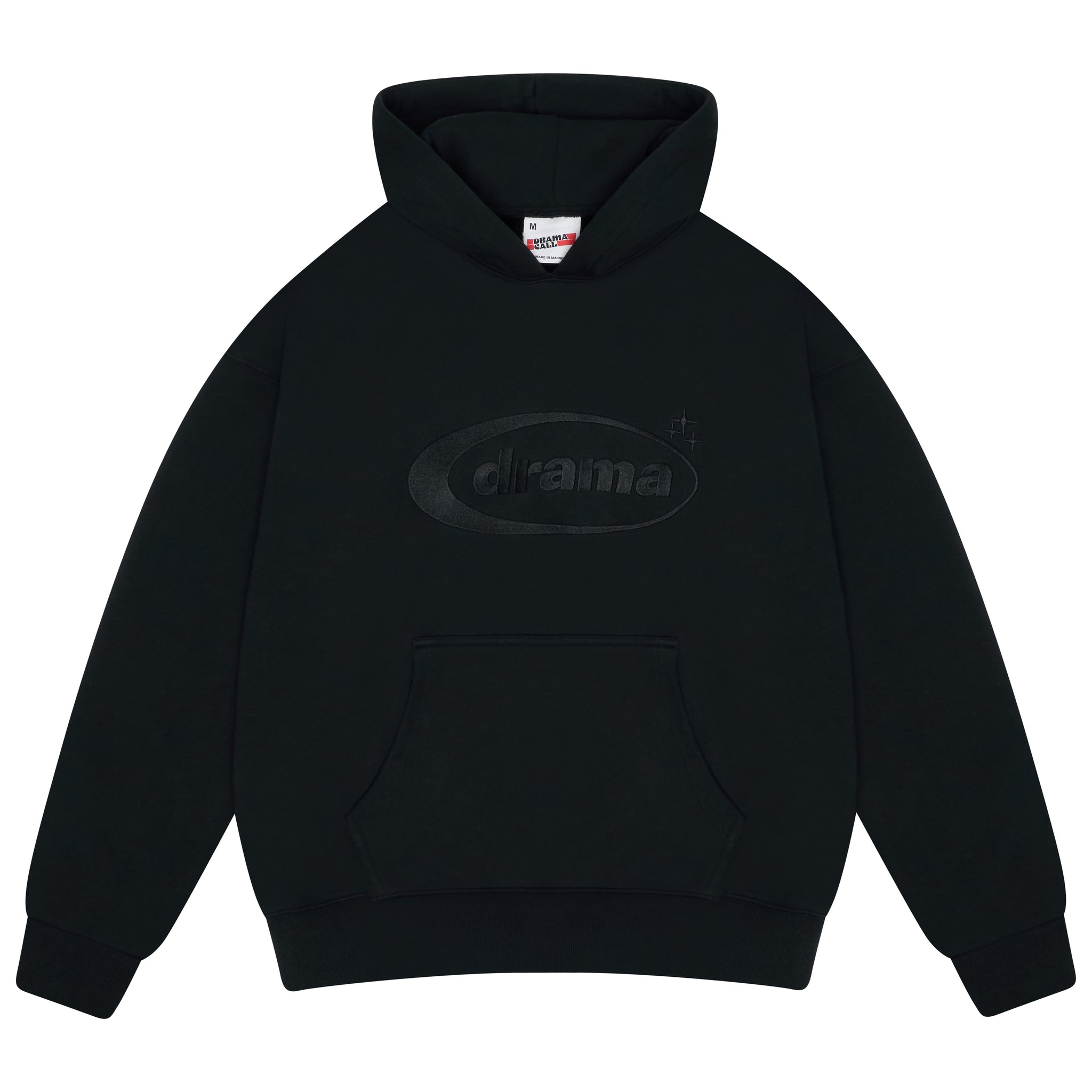 BLACK ON BLACK OVAL HOOD