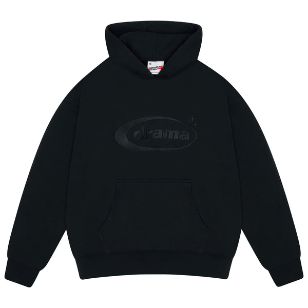 BLACK ON BLACK OVAL HOOD