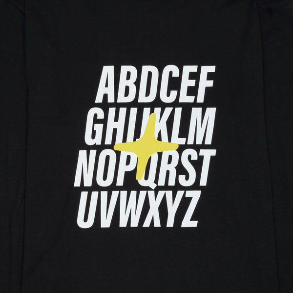 ALPHABET LONGSLEEVE TEE (BLACK)