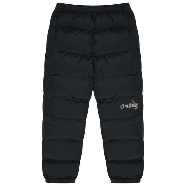 BLACK DUCK DOWN PUFFAH PANTS