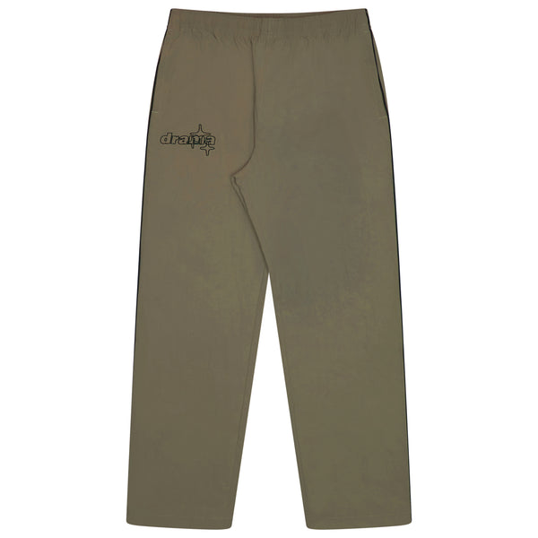 ARMY GREEN LINE-STA TRACK PANTS