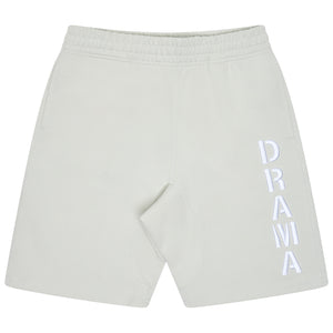 GREY STENCIL COTTON SHORTS