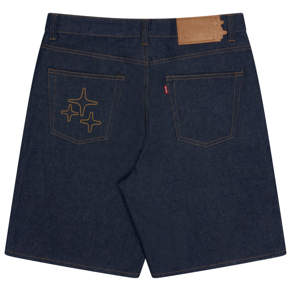 JUMBO JORTS (RAW INDIGO)