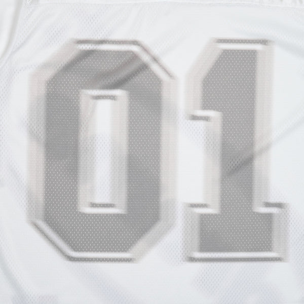 WHITE N GREY OVAL 01' JERSEY