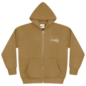 CAMEL BROWN LINE-STA ZIP UP HEAVY HOOD