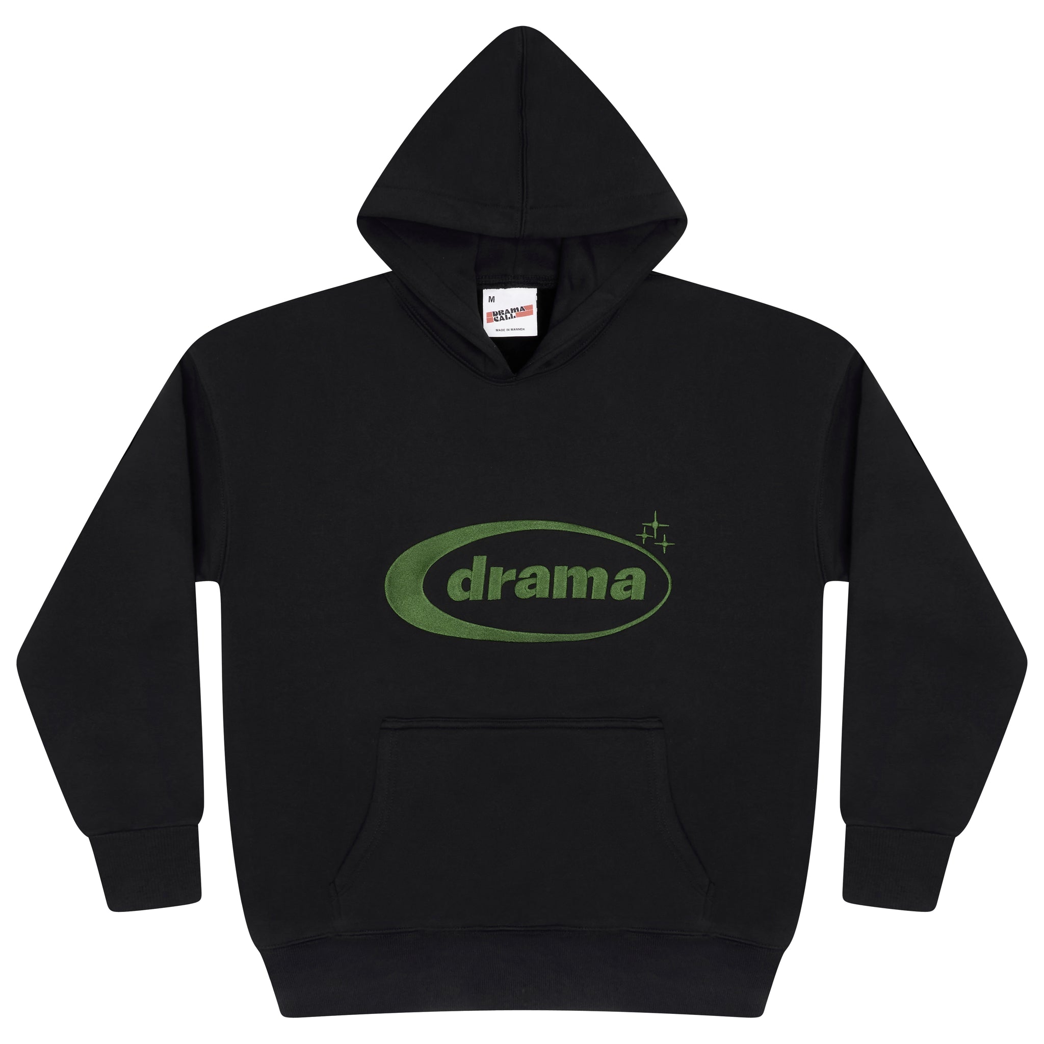 BLACK N ARMY GREEN OVAL HOOD