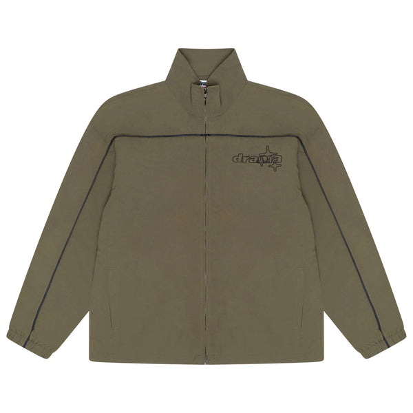 ARMY GREEN LINE-STA TRACK TOP