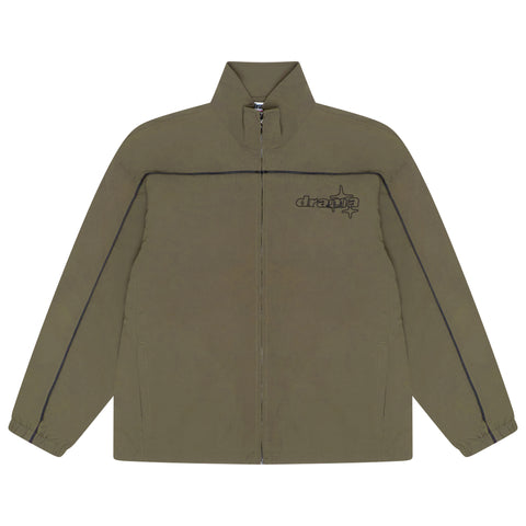 ARMY GREEN LINE-STA TRACK TOP