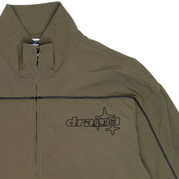 ARMY GREEN LINE-STA TRACK TOP