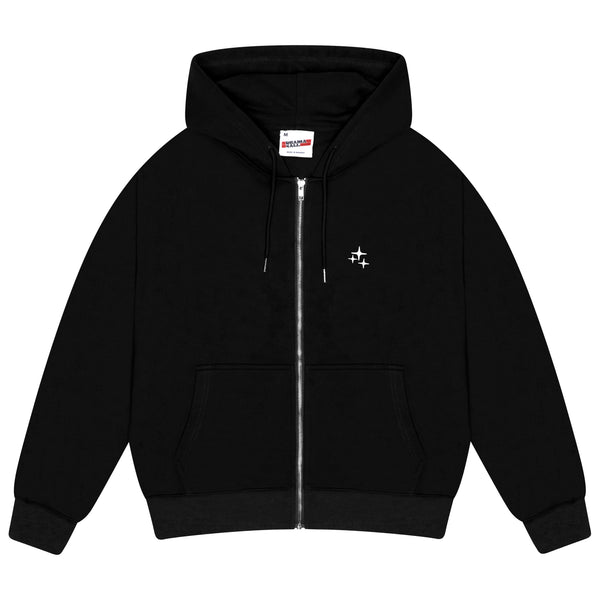 BLACK STA ZIP UP