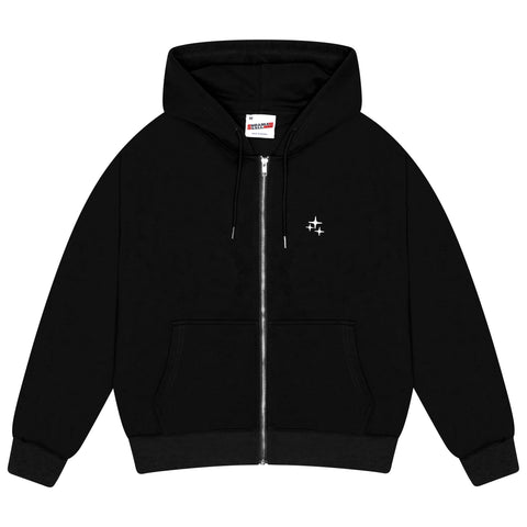 BLACK STA ZIP UP