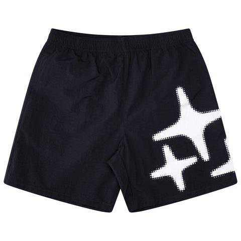 BLACK 3STA SWIM SHORTS
