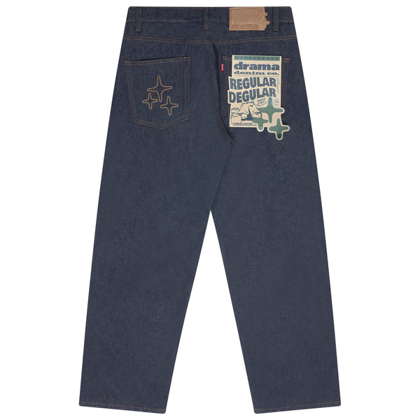 REGULAR DEGULAR RAW INDIGO DENIM (REGULAR FIT)